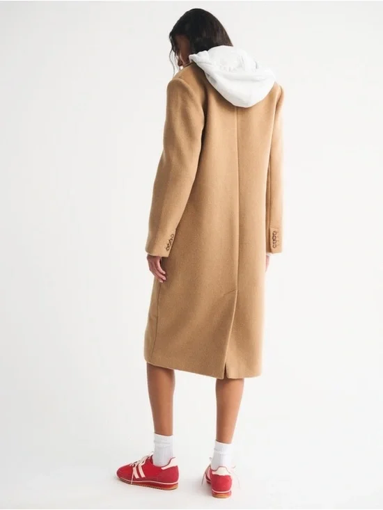 Abercrombie & Fitch The A&F Dad Coat in Camel size M - Picture 4 of 11